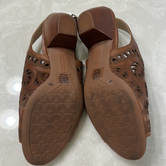 Two Tone Brown Heels - Picture 2 of 4